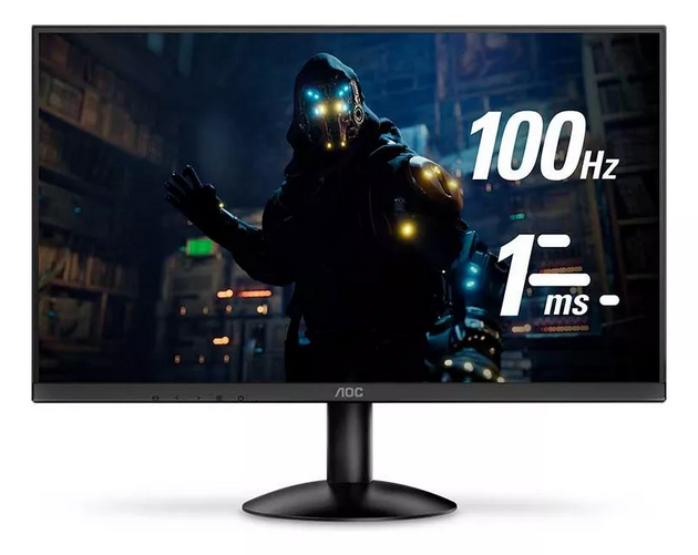 Monitor Gamer Aoc 21,5 Full Hd 100hz 1ms 22b30hm2 Preto 127220V
